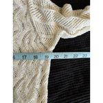 Basic Editions Cream Crochet Shawl Neck Open Cardigan Long Sleeve Size XL Boho Photo 5