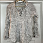 Rip Curl  junior swim coverup striped lace front - Large - GUC Photo 0