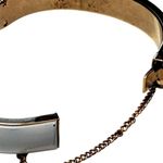 White Plastic Gold Tone Slide Lock 6.5" Vtg Safety Chain Photo 4