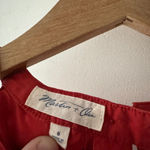 Martin + Osa Red Orange 100% Silk Tank Top Size 6 Photo 3