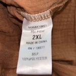 Pink Lily  GAUZE KNOTTED ROMPER  LIGHT BROWN ROMPER Size 2XL Photo 1