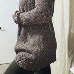 CAbi Chunky Knit Open Front Cardigan Sweater Women's Heathered Taupe Gray Small Photo 3