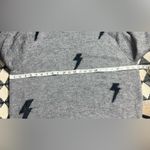 THML  Heather Gray Sweater with Black Bolt Design Photo 4