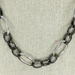Liz Claiborne Open Oval Long Chain Link Necklace Photo 7