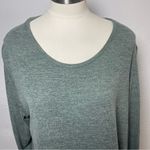 Smallshow Sage Green Long Sleeve Scoop Neck Top | Size XXL Photo 3