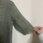 Tea N Rose ✅ green lace crochet short sleeve midi dress prairie boho modest Photo 2