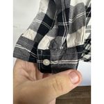 Old Navy  Women’s Plaid Flannel Shirt Dress Black White Rayon Size Large Photo 2