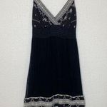 Hale Bob Black White Delicate Slip Dress Lace EUC Sz Sm Surplice V-Neck Line Photo 0