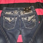 Miss Me  Makeover Essentials Dark Blue Embellished Skinny Jeans Photo 4