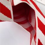 Knit Bag, Candy Cane Stripe Double Handles Photo 1