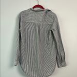 J.Crew|Black and White Striped Linen Blend Top sz XS Black Photo 5