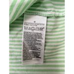 GapBody Green Striped 100% Cotton Long Nightshirt Sleep Shirt Women's M Photo 3