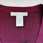 Design History  Button Down Magenta Green Cardigan Sweater Size Medium NWT Photo 2