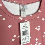 WET Ethical Norah Swim Top In Rose Stars . Size L Pink Size L Photo 4