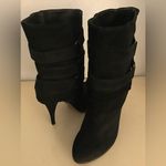 Joie  women black suede platform heel boots US 10 Photo 7