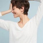 Anthropologie Postmark Gia White Blue Speckled V Photo 0