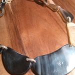Natural Brown and Black Genuine Buffalo Horn Necklace Photo 7
