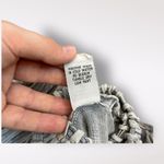 XCVI Gray Open Front Cardigan Textured Pockets Long Sleeve Size L Photo 3