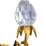 Swavorski Swarovski & Co. Austrian Crystal Rose Gold-Plated Stem Brooch Pin In Gift Box Photo 4