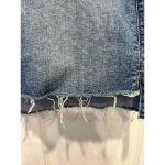 Silver Jeans  Francy Mini Skirt Womens‎ 6 Blue Denim Mid Rise Raw Hem Zip Fly Photo 1