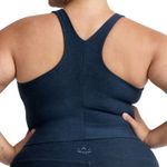 Beyond Yoga  Spacedye Refocus Cropped Tank in Nocturnal Navy, Size 4XL Photo 2