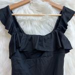 Eberjay NWOT Eberjey So Solid Jane Black Ruffled One-Piece Swimsuit size small Photo 4