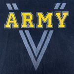 Vintage Army Black 3M Reflective Graphic T Photo 2