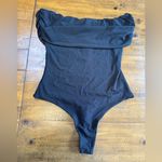 Revolve  AFRM ribbed off shoulder bodysuit black size M NWT Photo 1