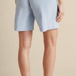 Soft Surroundings Soft‎ Surroundings Ojai Linen Blend 7" Shorts Blue Size Medium Photo 1