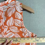 41 Hawthorn Women’s Breyson Pleated Detail Sleeveless Blouse Orange Floral Size undefined Photo 6