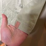 Lunya washable long sleeve button up pajama top in sage lime green sz S Photo 5