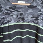 BeachLunchLounge Gray Green Camo Knit Crewneck Pullover Sweater Size XXL Photo 3