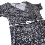 Seraphine MATERNITY Black and White V neck wrap Dress size 6 Photo 5