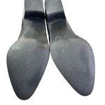 Diane Von Furstenberg DVF Diane Von Furstenburg black leather heeled back zip boots size 7.5 M Photo 11