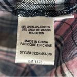 Cloth & Stone linen cotton one shoulder ruffle one shoulder top size large Y2K Photo 6