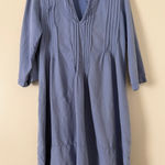 CP Shades  Women's XS Light Blue Tunic Top Pintuck Regina Top Silk Cotton Blend Photo 0