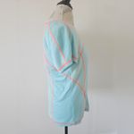 FILA  Aqua and Coral Short Sleeve Running Tee Size Large Photo 1