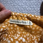 Abercrombie & Fitch  Yellow Patterned Midi Dress High Side Slit Size XSmall EUC Photo 3