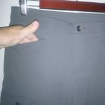 Eddie Bauer  T6 32 Lightweight Gray Cargo Ruched Side Capri Outdoors Pants Photo 11