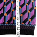 Diane Von Furstenberg  Iggy Geometric Knit Wool Blend Crewneck Pullover Sweater Photo 6