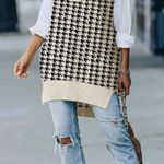 Plaid sweater vest White Size M Photo 0