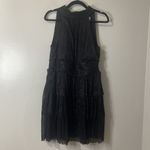 Lilly Pulitzer  Wyn Dress Size 10 Noir Black NEW Metallic Knit Crinkle Cocktail Photo 1