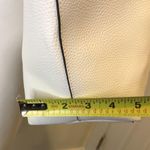 Victoria's Secret VICTORIA SECRET White Tumbled Laser Cut Logo Shoulder Tote Bag w Silver Interior Photo 12