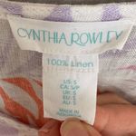 Cynthia Rowley Women's Palm Print Linen Swimsuit Coverup Dress Size S Photo 3