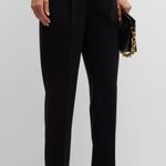 Elie Tahari Elite Tahari PLEATED BLACK STRAIGHT LEG PULL ON PANT Photo 0