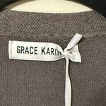 Grace Karin  size XL brown open front button up soft knit cardigan long sleeve Photo 1