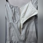 Stylestalker  Kelly Mini Dress Blue and White Cotton Puff Sleeves Medium Photo 12