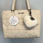 Betsey Johnson Cream Laptop Tote w/ Bag Charms β¨ Photo 0
