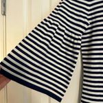 Sail To Sable STS Navy and White Striped Bell Sleeve Sweater Dress XS Photo 3