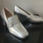 Stuart Weitzman silver buckle shoes size 9 Photo 0